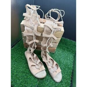 Aldo- Gladiator Sandals- Beige- Size 10W